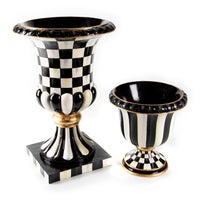 Courtly Stripe Tabletop Urn
