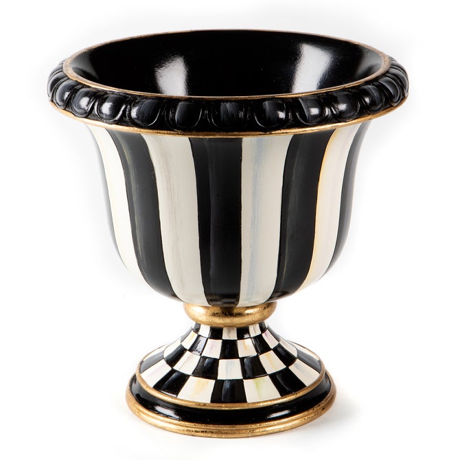 Courtly Stripe Tabletop Urn image number 0