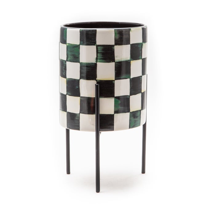 Courtly Check Tabletop Planter image number 0