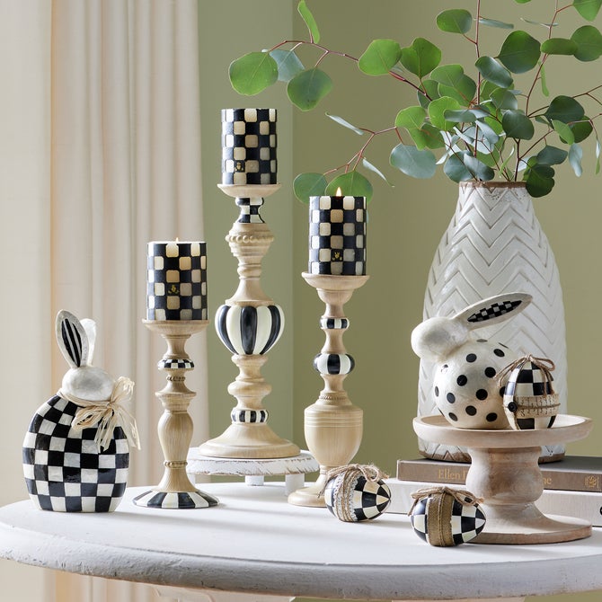 Courtly Pillar Candle Holders, Set of 3 image number 1