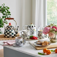 Butterfly Toile Mug & Saucer Set