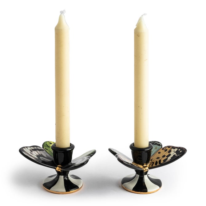 Butterfly Toile Candle Holders, Set of 2 image number 2