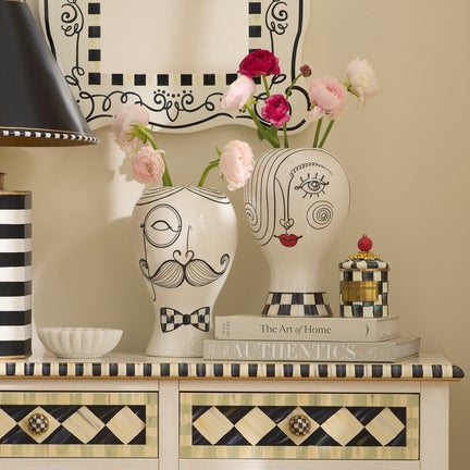 Doodles Lady Head Vase
