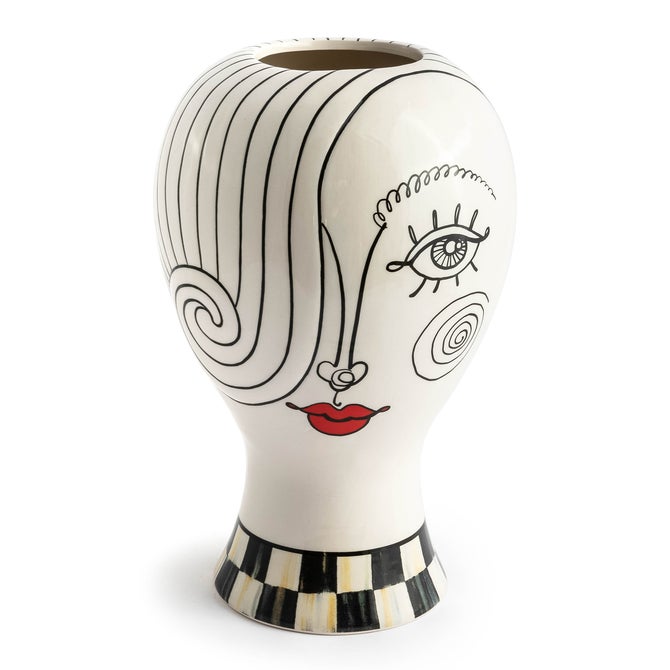 Doodles Lady Head Vase image number 0