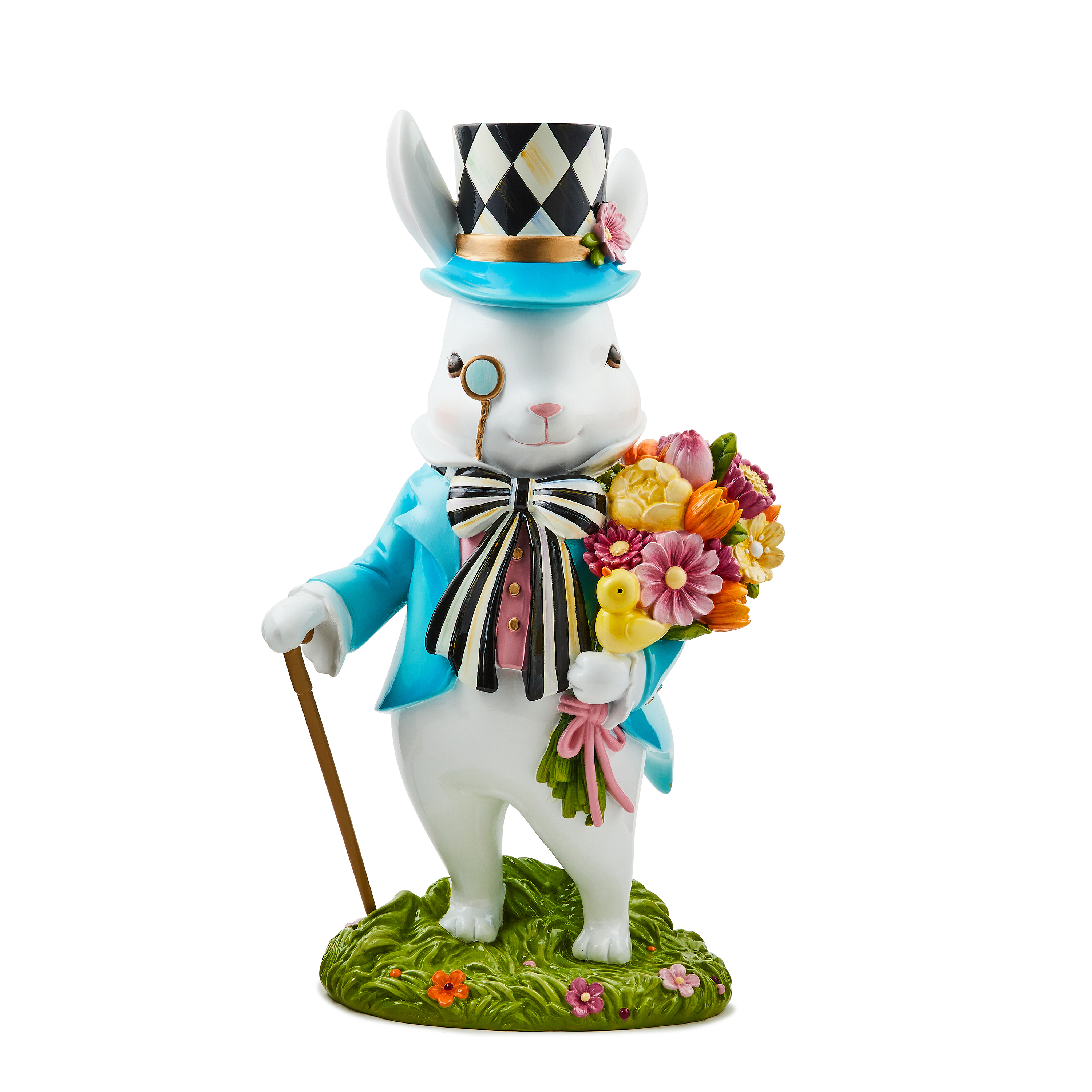 MacKenzie-Childs Calico Bunny Figurine - Thumbnail 2