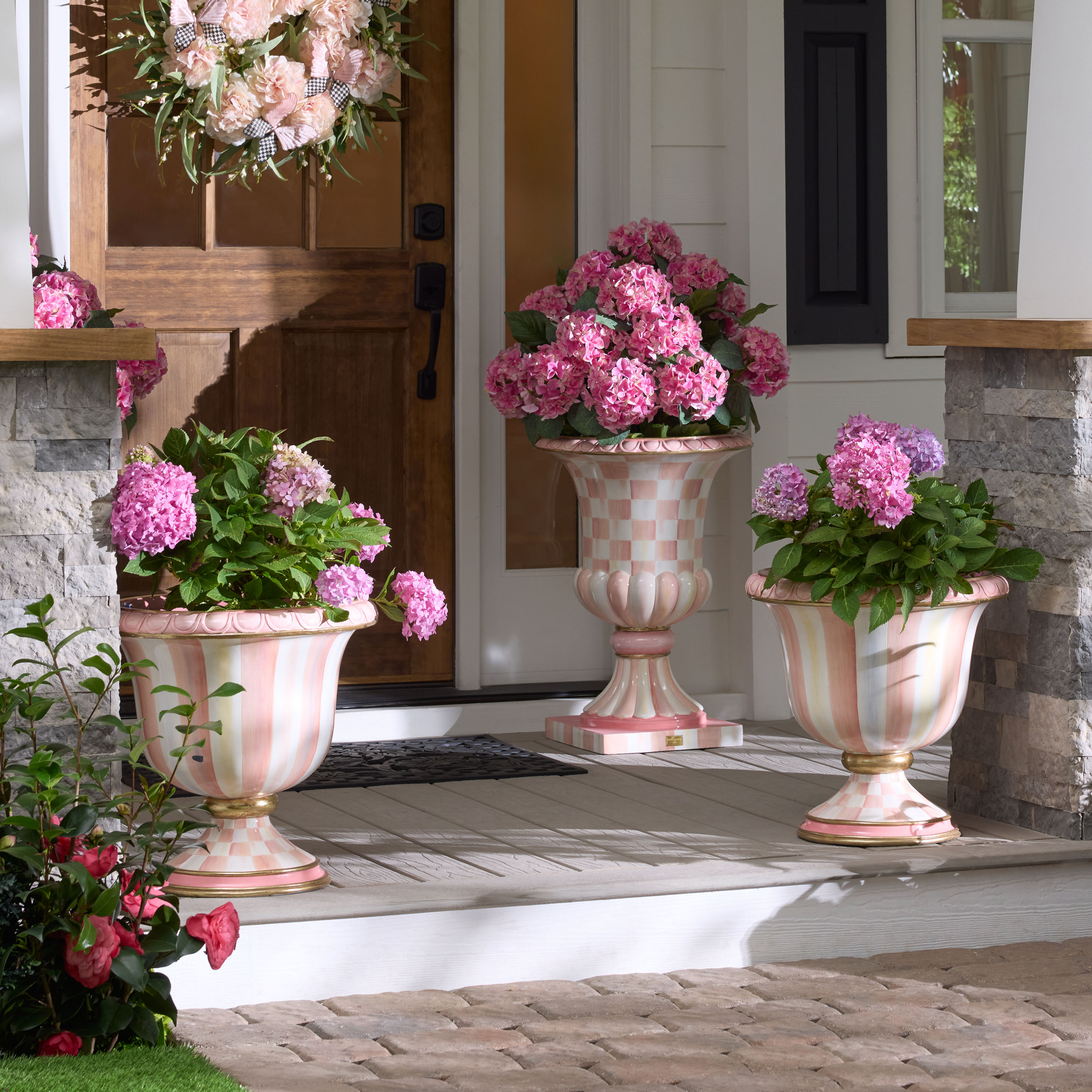 MacKenzie-Childs | Pink Hydrangea Urn Filler