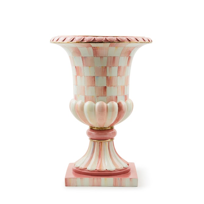 Rosy Check Pedestal Tabletop Urn image number 0