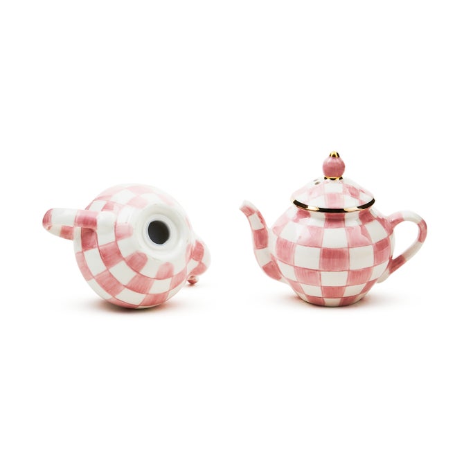 Rosy Check Teapot Salt & Pepper Set image number 2