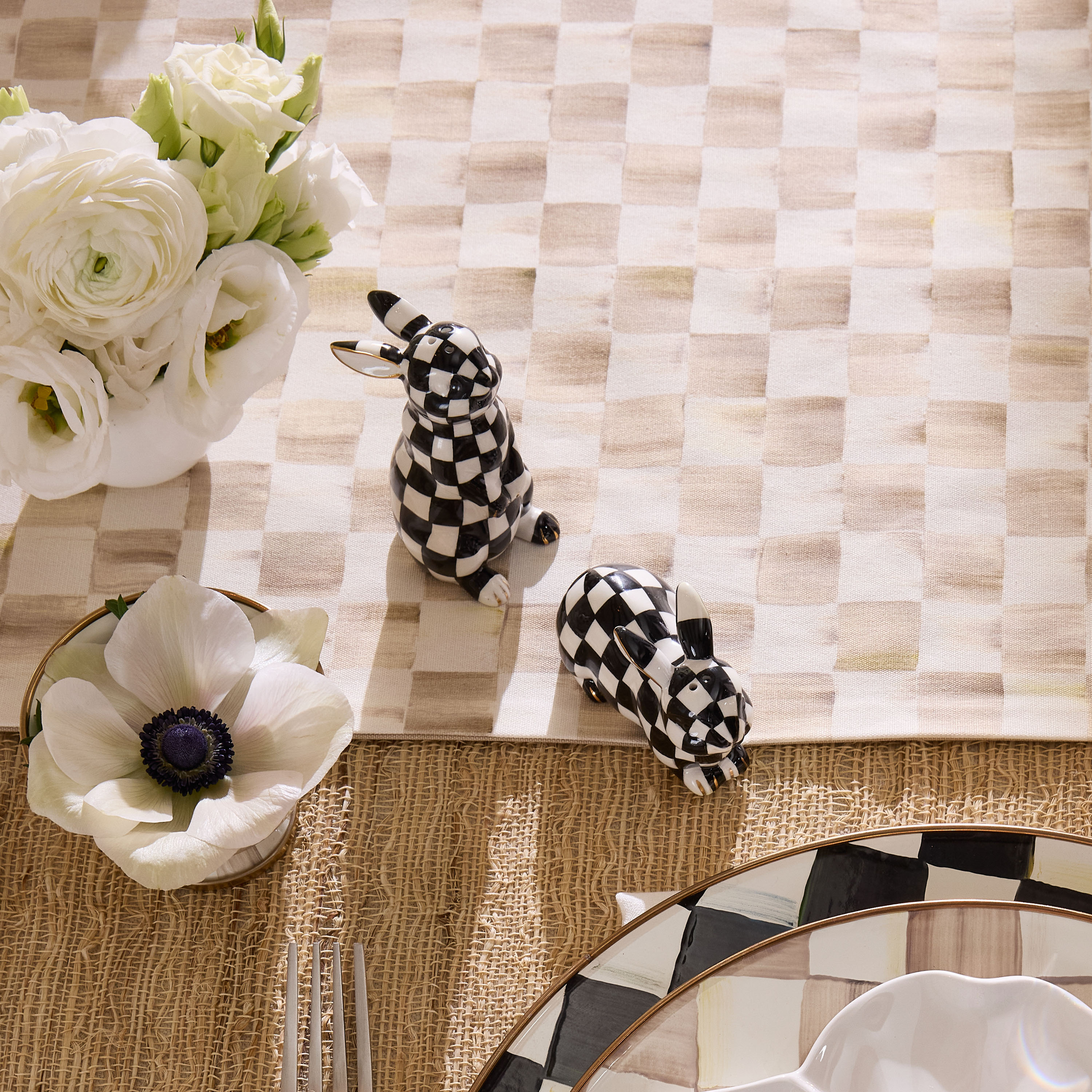 MacKenzie-Childs | Courtly Bunny Salt & Pepper Set