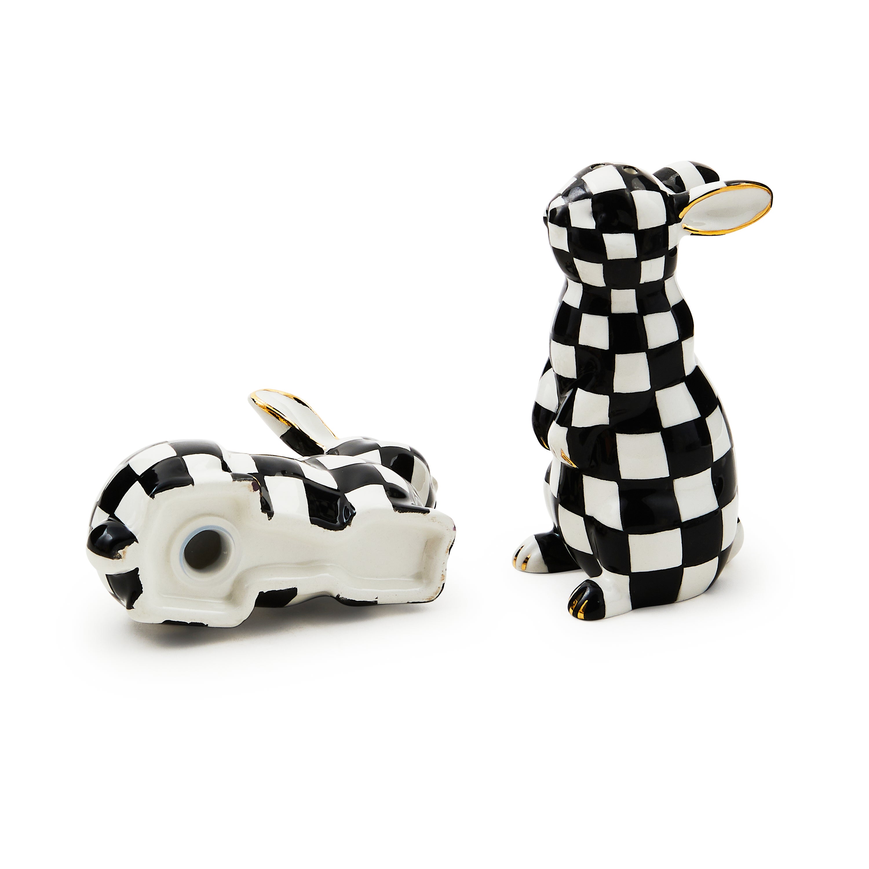 MacKenzie-Childs | Courtly Bunny Salt & Pepper Set