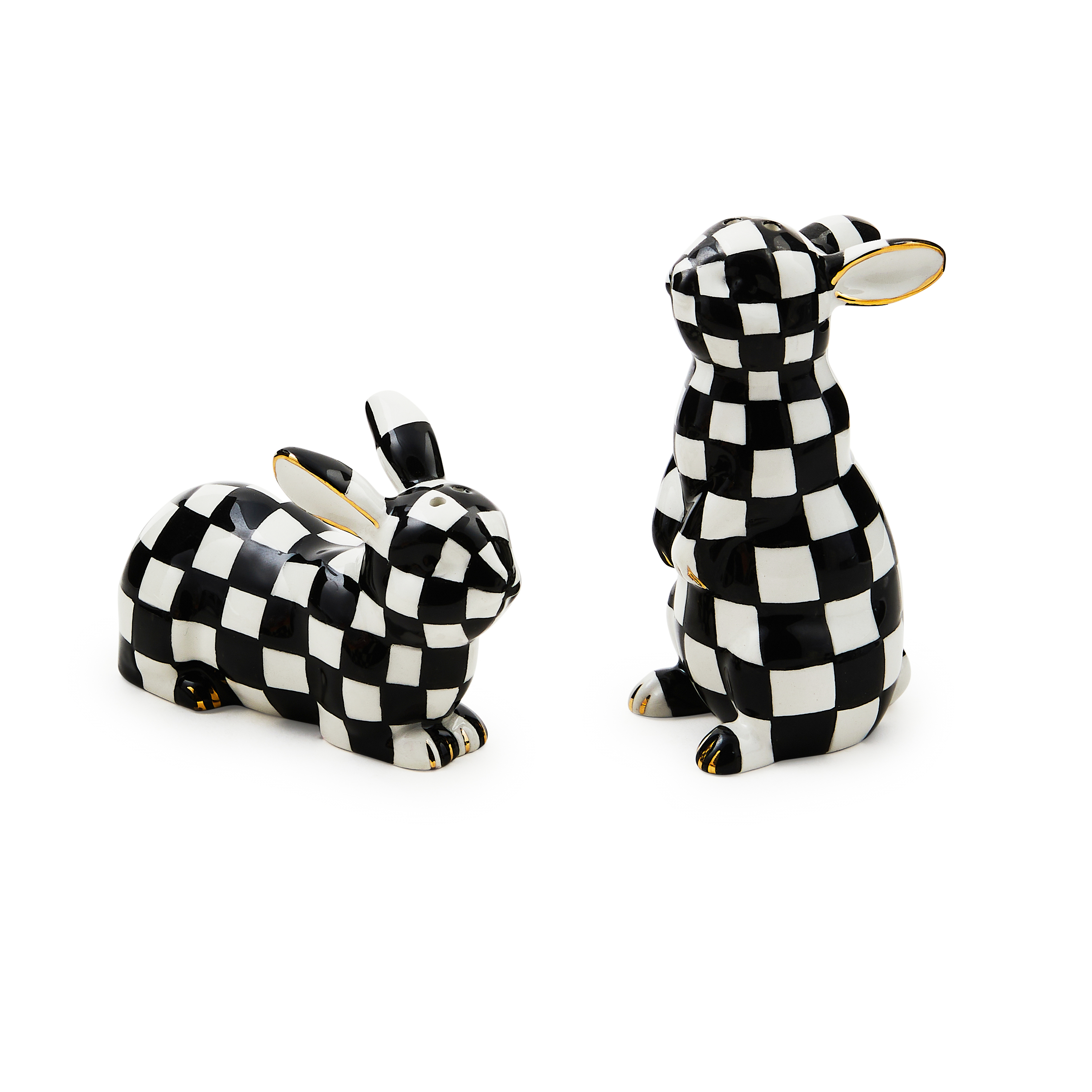 MacKenzie-Childs | Courtly Bunny Salt & Pepper Set