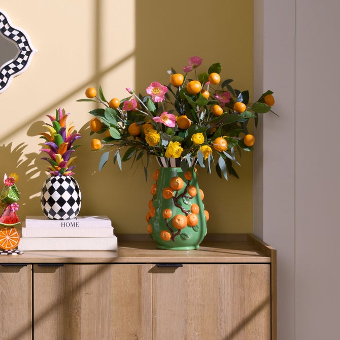 Tutti Frutti Orange Vase image number 1