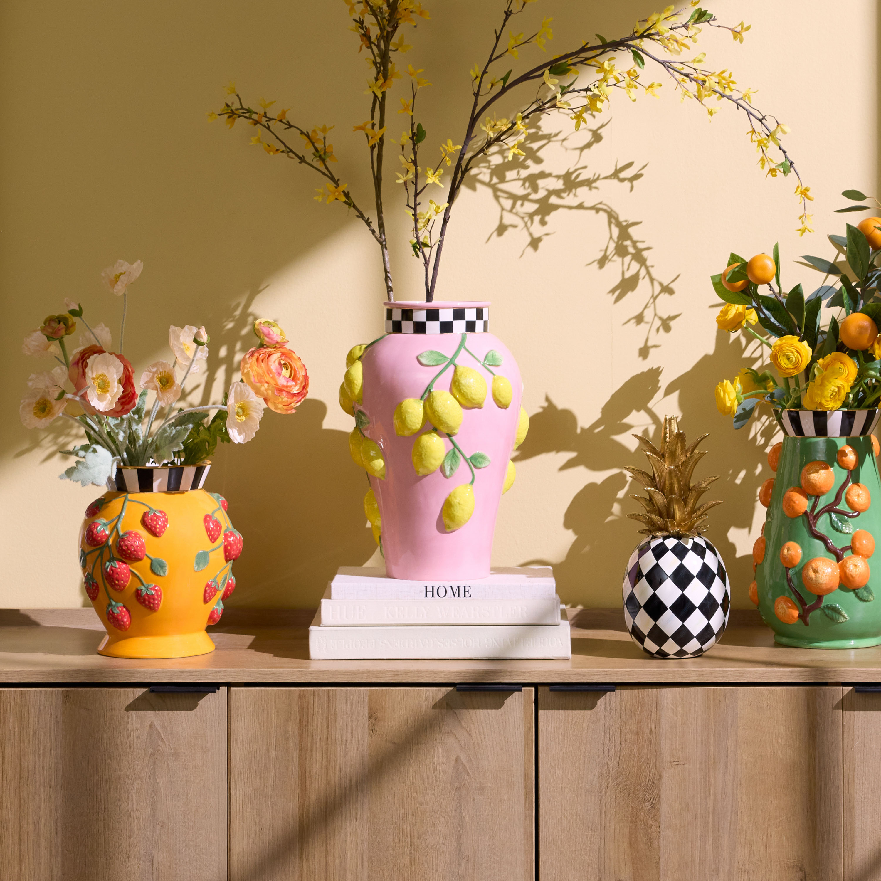 MacKenzie-Childs | Tutti Frutti Lemon Vase