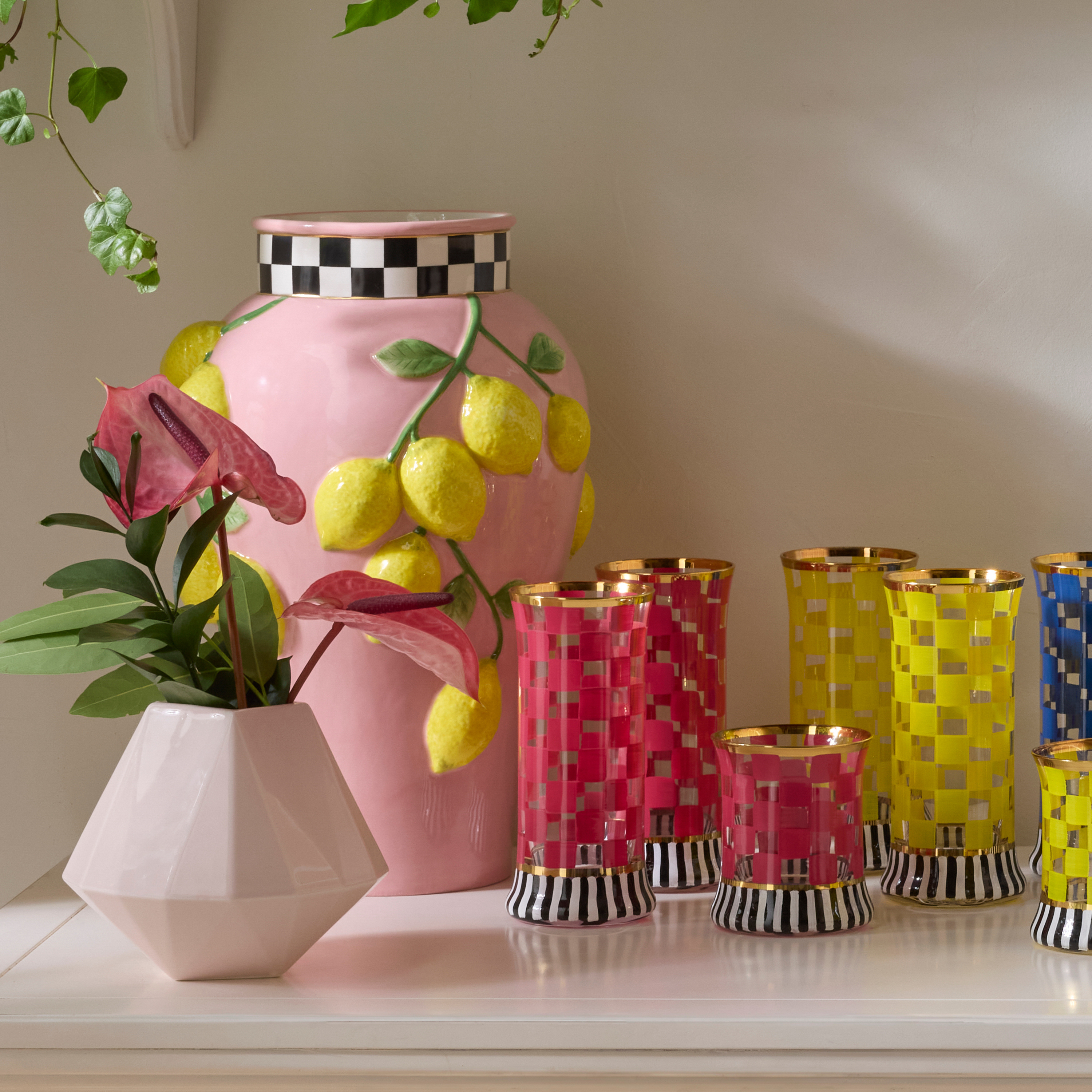 MacKenzie-Childs | Tutti Frutti Lemon Vase