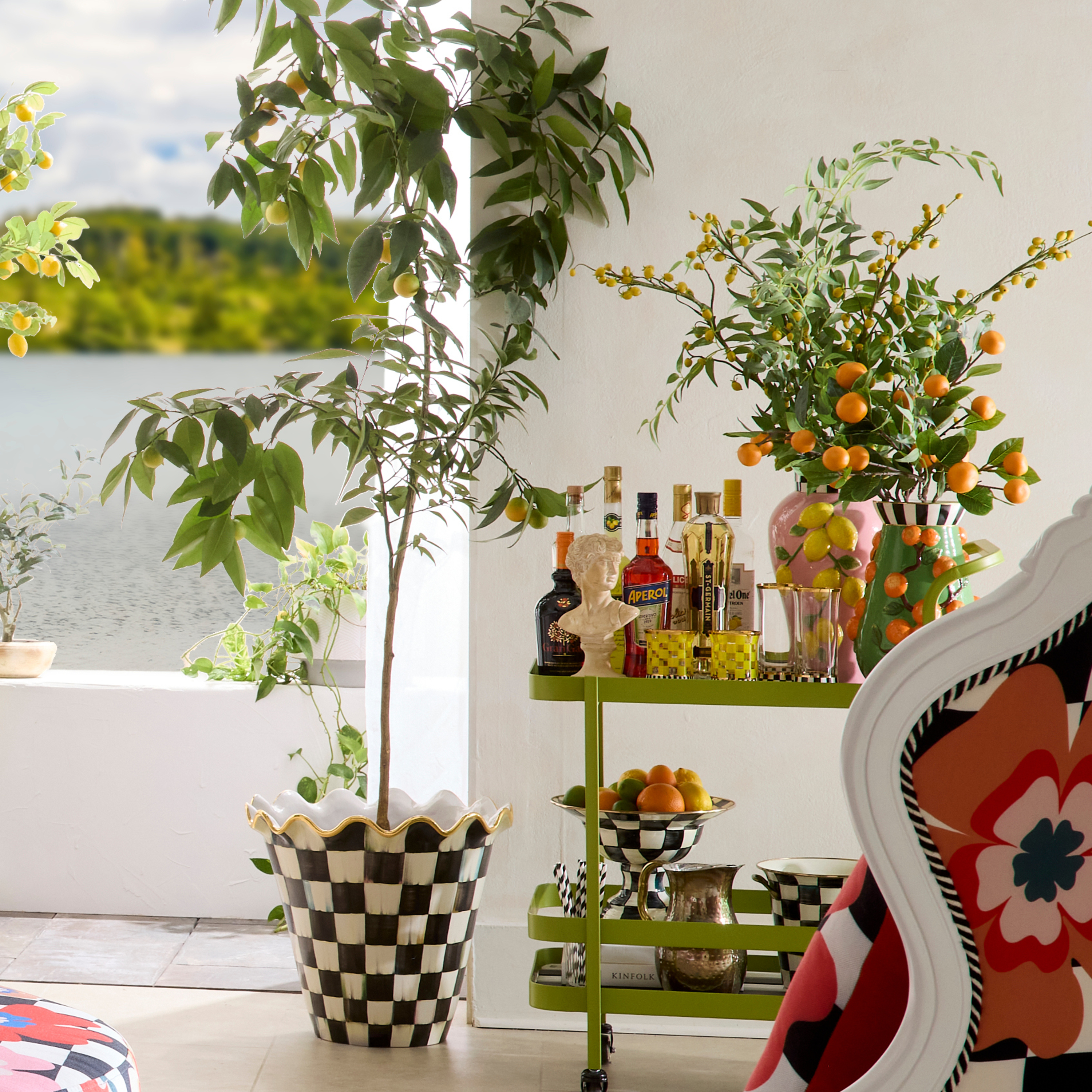 MacKenzie-Childs | Tutti Frutti Lemon Vase