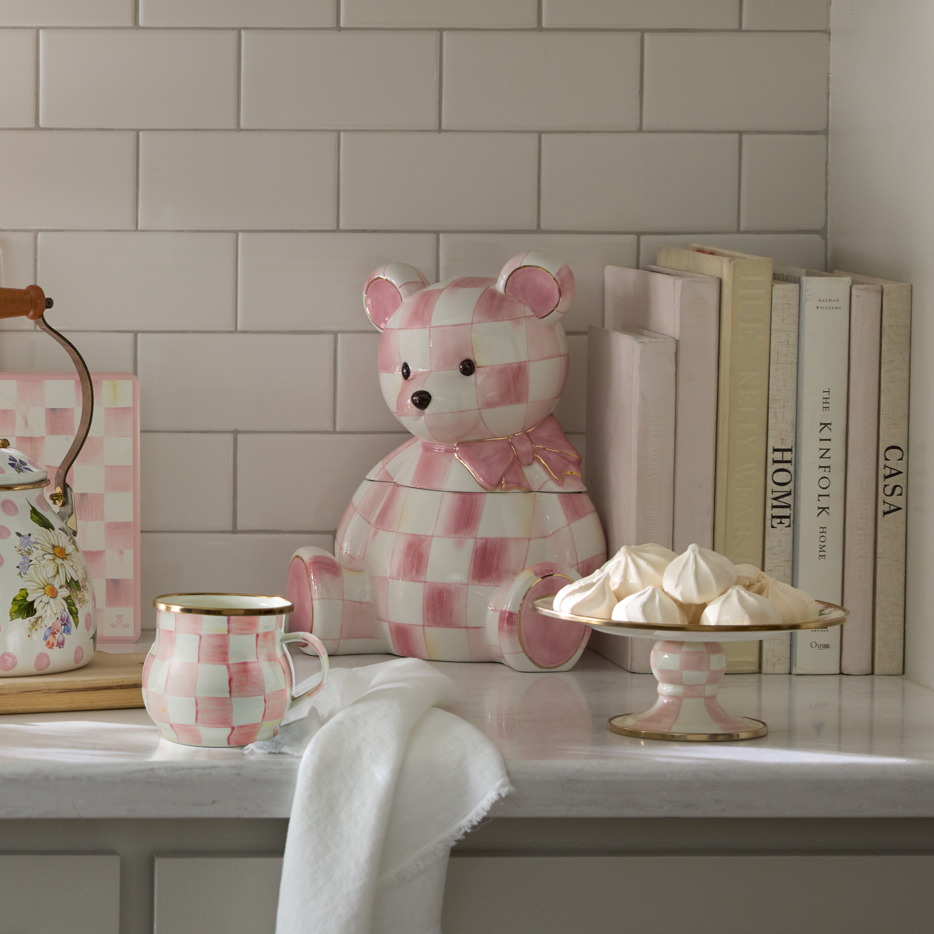 MacKenzie-Childs Rosy Bear Bank - Thumbnail 5
