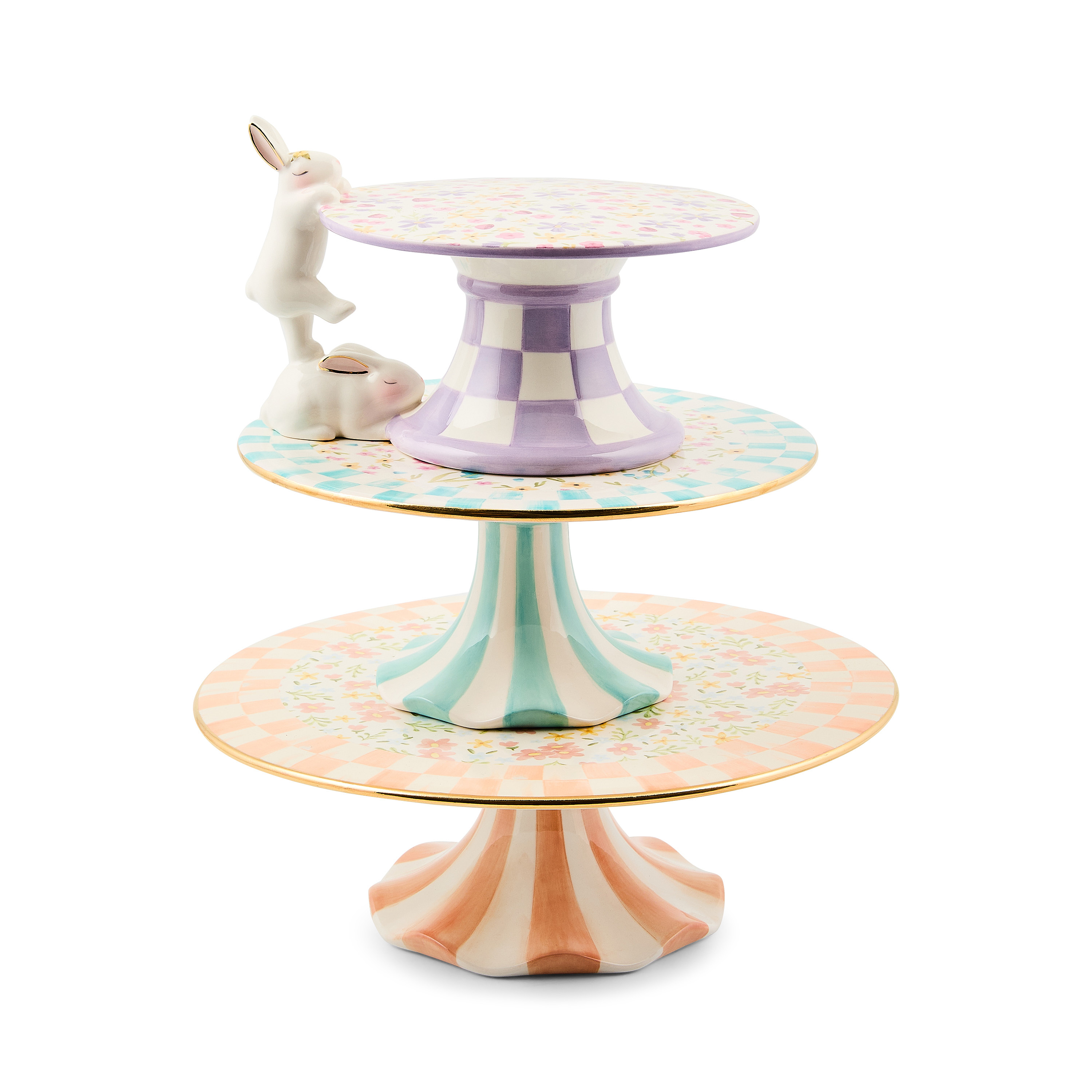 MacKenzie-Childs Posie Patch Dessert Plates