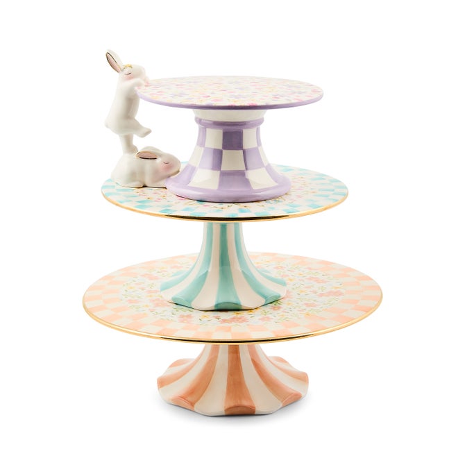 Posie Patch Ceramic Dessert Plates, Set of 4 image number 2