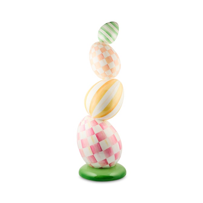 Frolic Spring Stacked Egg Trophy Topiary image number 0