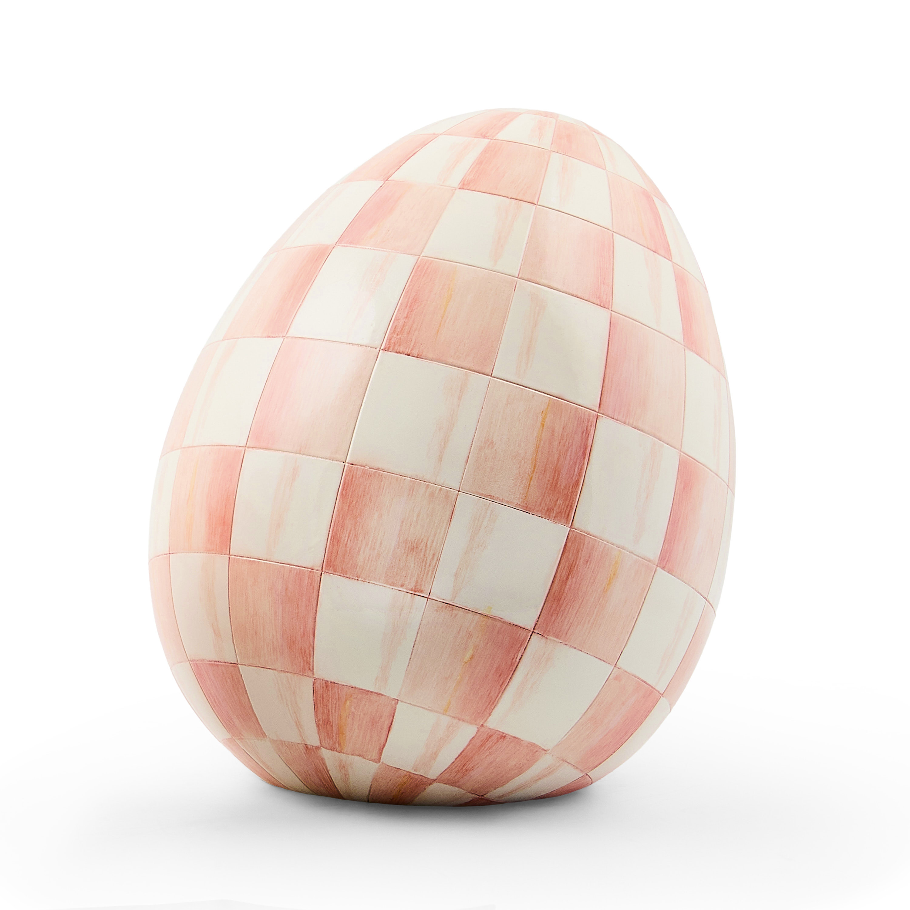 MacKenzie-Childs Rosy Check Egg