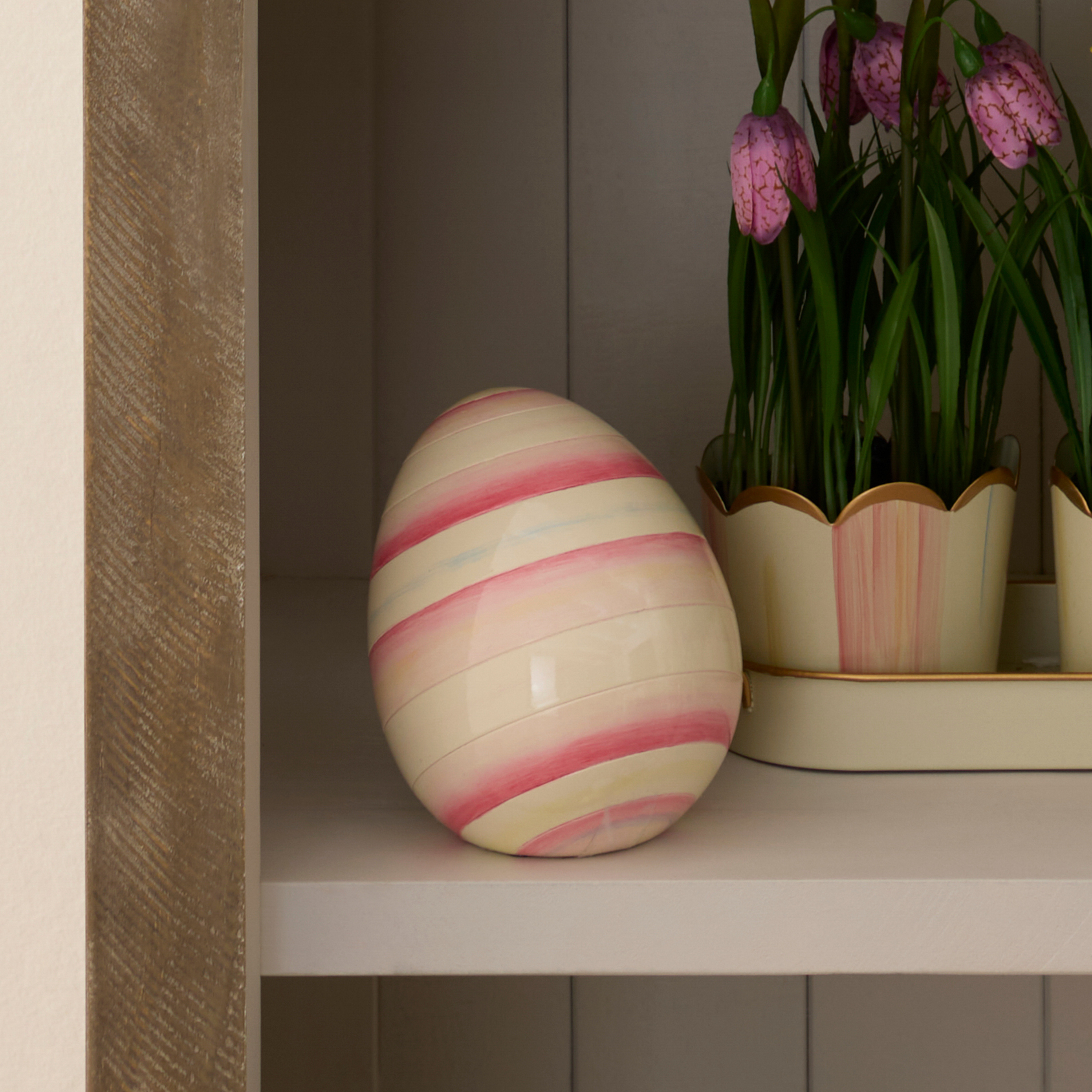 MacKenzie-Childs | Bubblegum Stripe Mini Egg