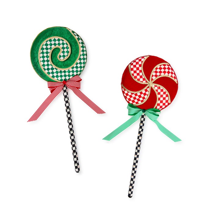 Check It Out Medium Fabric Lollipop Picks, Set of 2 image number 0