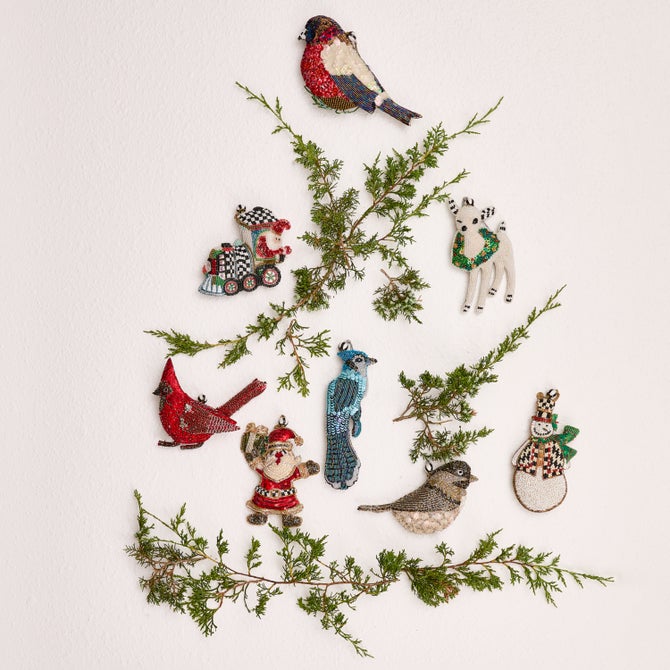 Holiday Beaded Ornaments, Set of 4 image number 1