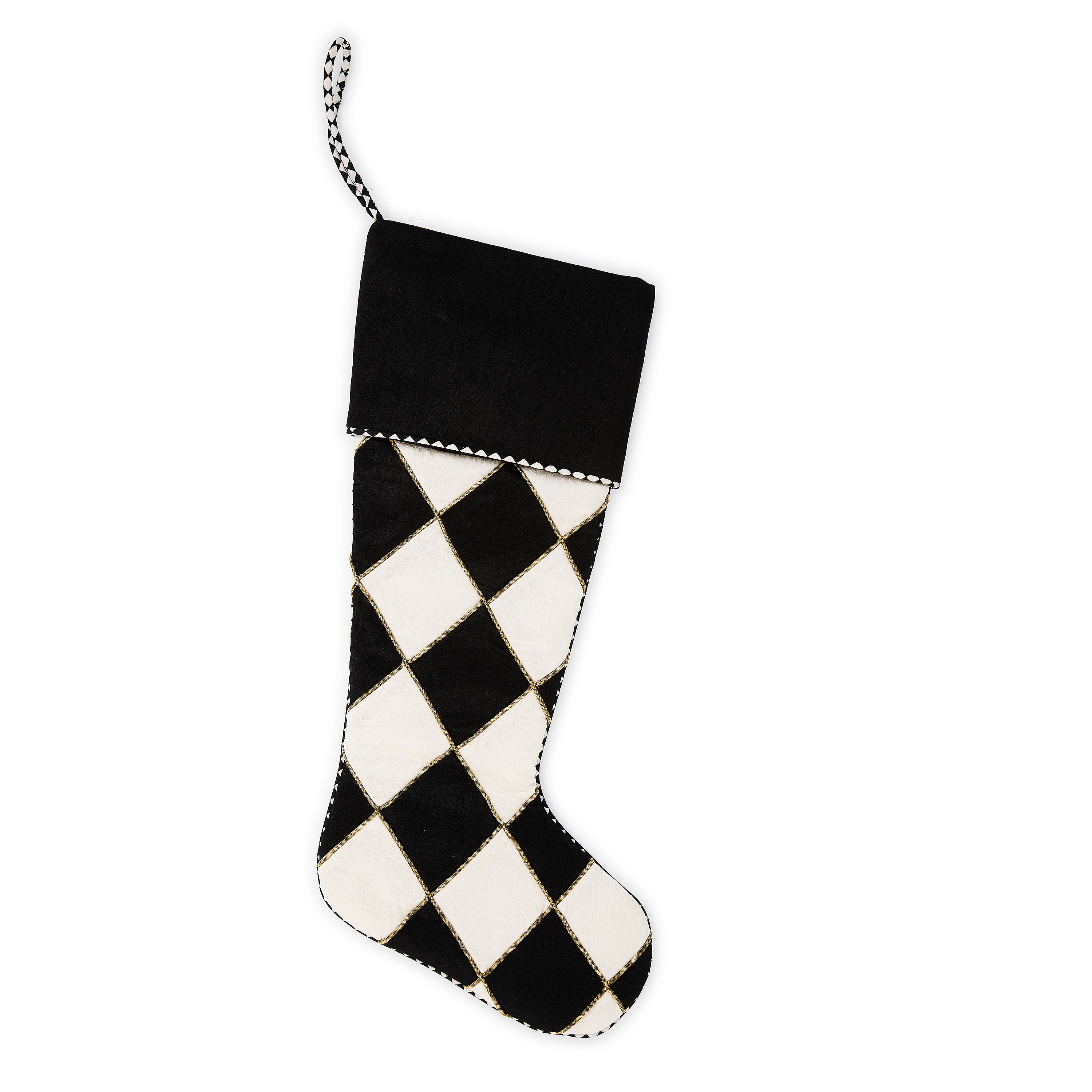 MacKenzie-Childs Courtly Noel Harlequin Stocking - Thumbnail 5