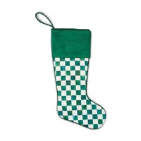 Emerald Check Stocking
