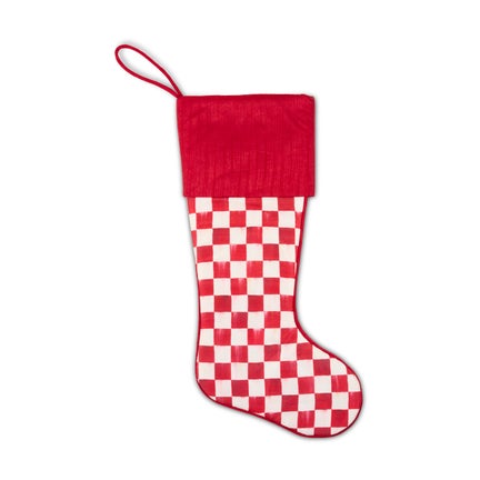 Cherry Check Stocking