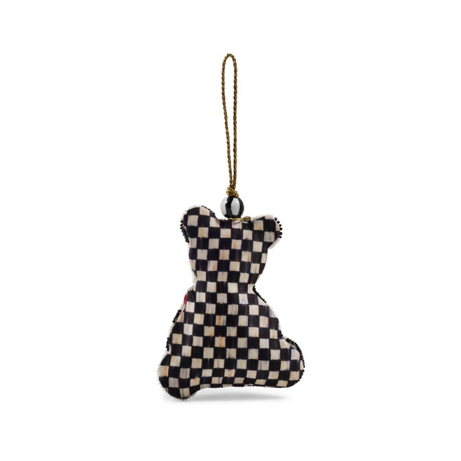 Courtly Check Bear Beaded Ornament image number 2