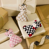 Rosy Check Bear Beaded Ornament