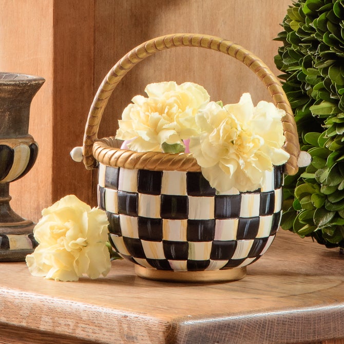 MacKenzie-Childs | Courtly Check Small Basket