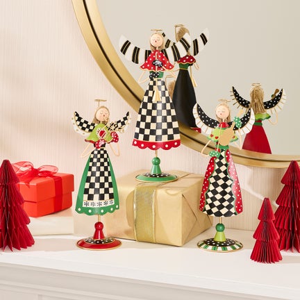 Rejoicing Tin Angels, Set of 3