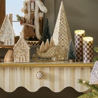 Natural Noel Tin Sleigh with Trees
