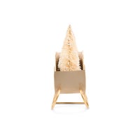 Natural Noel Tin Sleigh with Trees