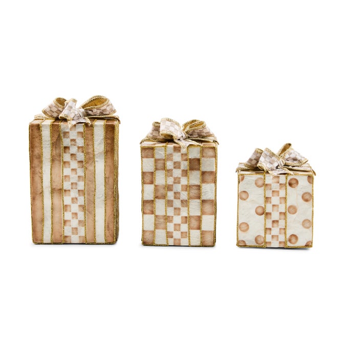 Mocha Capiz Gift Boxes, Set of 3 image number 0