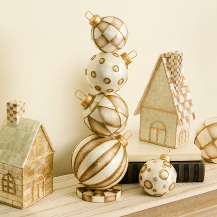 Mocha Capiz Ornament Topiary