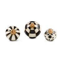 Courtly Capiz Tabletop Ornament Balls, Set of 3