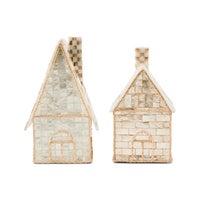 Natural Noel Capiz Houses, Set of 2