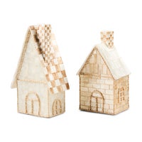 Natural Noel Capiz Houses, Set of 2