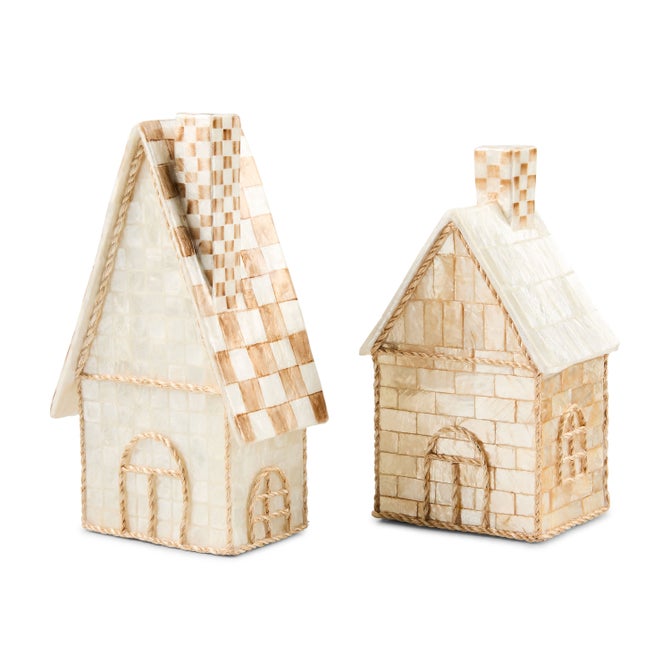 Natural Noel Capiz Houses, Set of 2 image number 0
