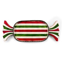 Red & Green Capiz Candy Tray