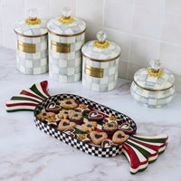 Red & Green Capiz Candy Tray