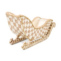 Mocha Check Capiz Sleigh