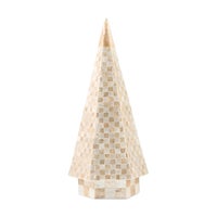 Mocha Check Capiz Small Tree