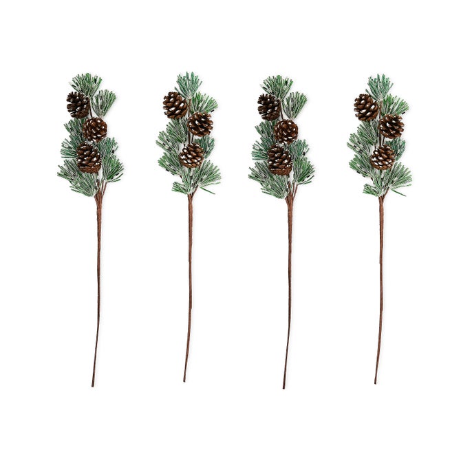 Pinecone Beaded Stems, Set of 4 image number 0