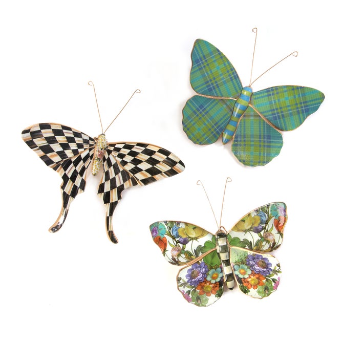 Butterfly Trio Wall Decor - Pond image number 0