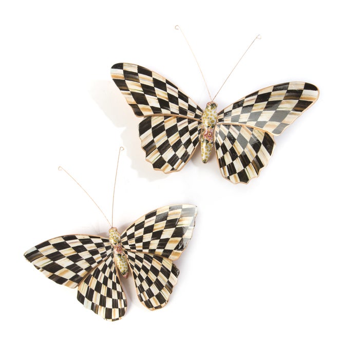 Courtly Check Butterfly Duo Wall Decor image number 0