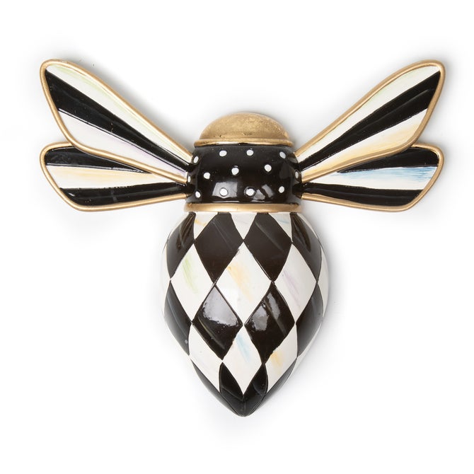 Courtly Check Bee Wall Decor image number 0